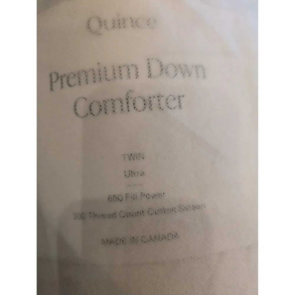 Quince TWIN Down Duvet Insert Ultra Warm Premium Comforter  NEW